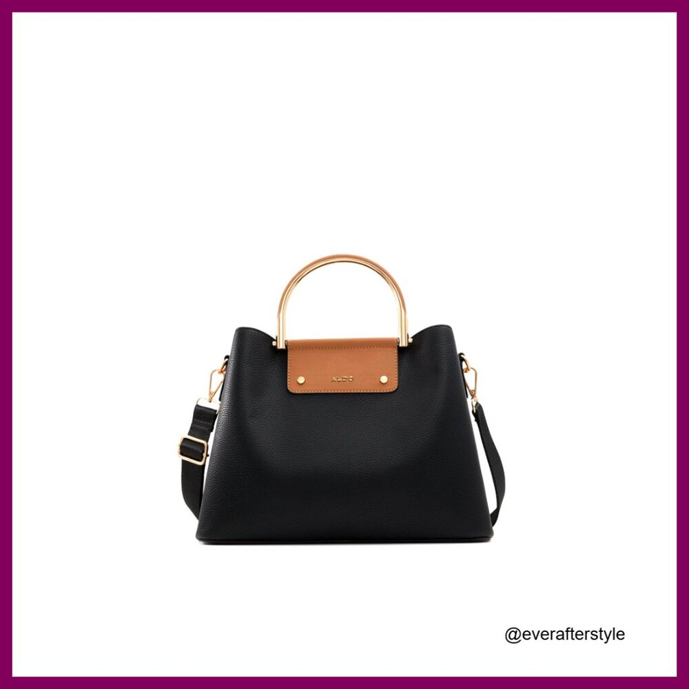 Synthetic Satchel Bag Roomy Compartments Chic Day to Night Accessory